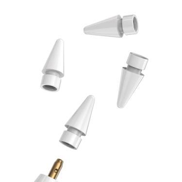 Imagem de Para Apple Pencil 1ª geração de pontas de 2ª geração (pacote com 4) Ipencil Tip Acessórios Penil Stylus Canetas de substituição de primeira geração para iPad Pro 12.9 Air 9th 10th Air 4th 5th Mini 6th