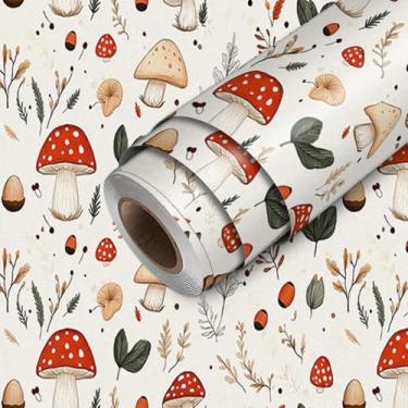 Imagem de HOMETITUTE Papel de parede de papel de parede de papel de parede botânico de papel de parede adesivo 300 x 45 cm revestimento de parede decorativo de vinil autoadesivo para quarto, sala de estar