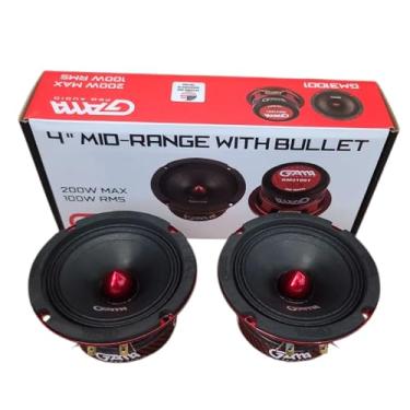 Imagem de Alto-falante GAMA Audio 10 cm de alcance médio com Red Bullet, driver de porta estilo profissional (individual)