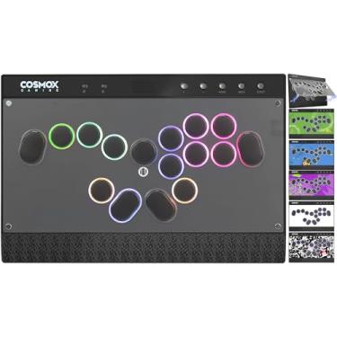 Imagem de JZW-Shop Leverless Aracde Stick C16S, All-Button Arcade Controller for Switch, PC, PS4, PS3, Steam Deck, Arcade Fight Stick with Turbo & Custom RGB, Supports Hot-Swap & SOCD