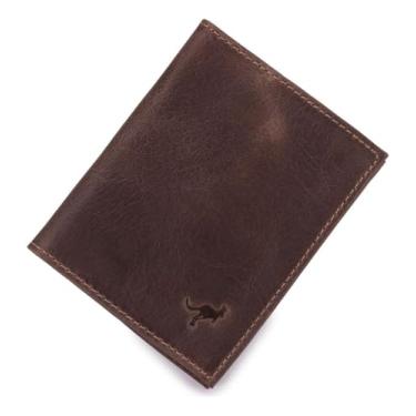 Imagem de Carteira Couro Legítimo Masculina 3Tripla com Porta CNH(Marrón Oscuro)