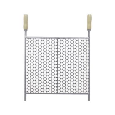 Imagem de Grelha Para Churrasqueira Moeda De Inox 50x40 Perfil Galvanizado