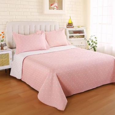 Imagem de Kit Colcha / Cobre leito Cobre leito King Poa - Sultan, ROSA