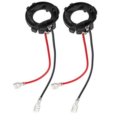 Imagem de Adaptador de Farol LED H7 Adaptador de Farol LED H7 Material Plástico Conjunto de 1 par de Suporte de Lâmpada LED H7LED Preto Resistente à Corrosão Durável