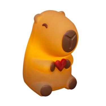 Imagem de Luminária Infantil Capivara Baby 3d Led Bivolt Criativa Fofa (Coração)