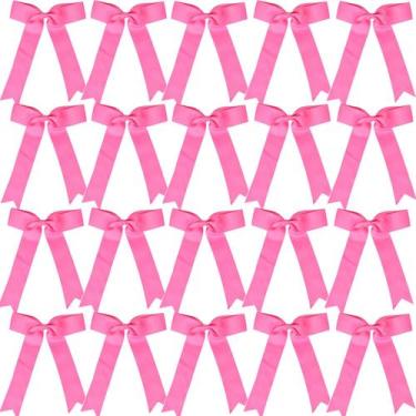 Imagem de Cheer Bows Hipcheer Collegiate Style para meninas, 20 peças de rosa ch