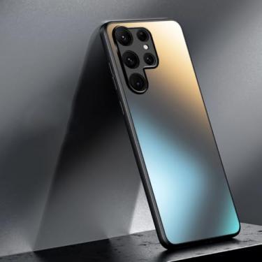 Imagem de Capa de silicone luxuosa com glitter para Samsung Galaxy S24 S23 S22 Ultra Plus, capa protetora fosca e fosca (para S24 Plus/preta)