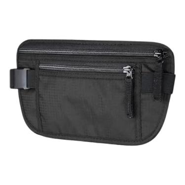 Imagem de Pochete Doleira Antifurto Porta Dinheiro e Passaporte Discreto para Viagem e Seguro para Usar sob a Roupa – Leve, Fina e Resistente à Água com Cinto Elástico Ajustável