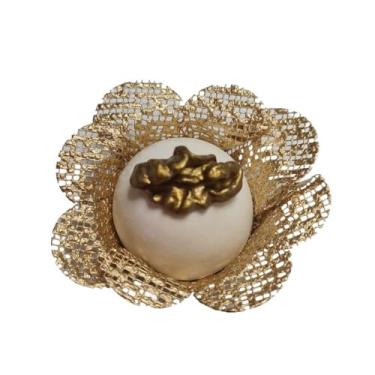 Imagem de Forminhas Para Doces Finos,Forminhas Para Doces de luxo Modelo Princesa 50(Dourado)