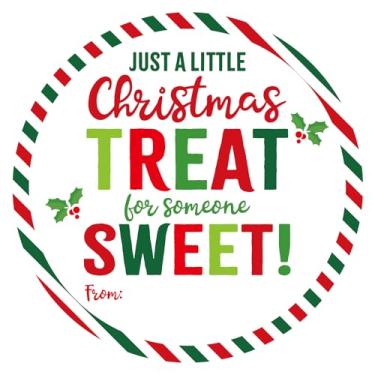 Imagem de Alynta Etiquetas de presente de Natal - Adesivos de Natal de 5 cm 120 peças grandes redondas para cartões de Natal, adesivos de Natal para selos de envelopes, enfeite de cartão (vermelho e verde)