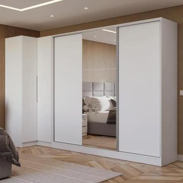 Imagem de Guarda-roupa Modulado Neo + Guarda-roupa Royale 3 Portas De Correr Com