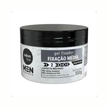 Imagem de Gel Fixação Média Aspecto Molhado Cabelo Men Salon Line 300g