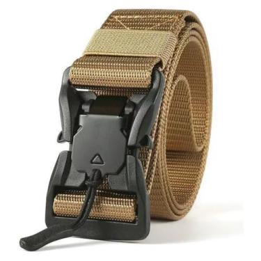 Imagem de Cinto Arca Tático Militar Com Fivela de Engate Rápido Anti Alérgico (Caqui)