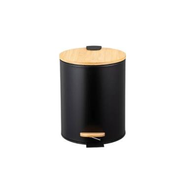 Imagem de Lixeira com Pedal e Tampa de Bambu, Paramount