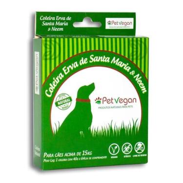 Imagem de Coleira Erva de Santa Maria e Neem Cães acima de 15kg - Petvegan