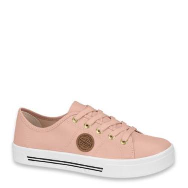 Imagem de Tênis Casual Feminino Moleca Flatform Original 5667.302, Rosa, Preto, 