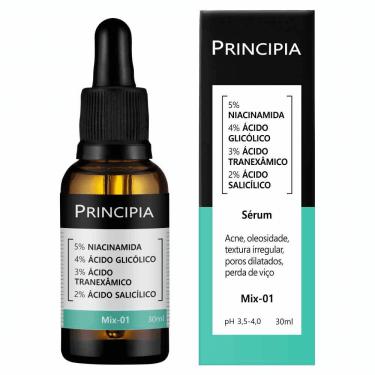 Imagem de Principia Sérum Skincare Anti-acne 5% Niacinamida + 4% Glicólico + 3% Tranexâmico + 2% Salicílico Mix-01 Com 30ml