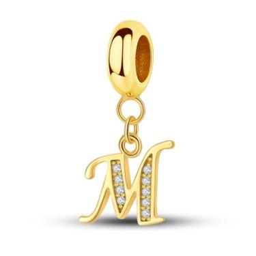 Imagem de 1 peça de berloque de prata elegante para mulheres, faça você mesmo, fabricação de joias e roupas diárias, joias combinando, decoração para mulheres, presente para mamãe (M)