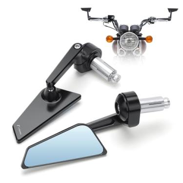 Imagem de LKV Espelhos retrovisores de motocicleta - Universal 7/20.3 cm 22 mm guidão giratório barra final Espelhos CNC Upgrade para Duke 390 Yamaha MT-07 Kawasaki Ninja Z650 Z900 Z1000 Honda Suzuki