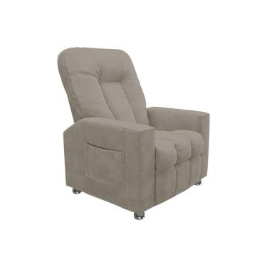 Imagem de Poltrona Do Papai Reclinável Para Cinema Sora Veludo Fh1 - D'rossi Cor Capuccino