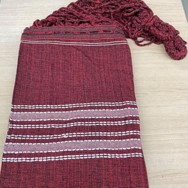 Imagem de Rede de Dormir Casal Algodão Reforçada 3,35 m para Varanda e Jardim(Vermelho)