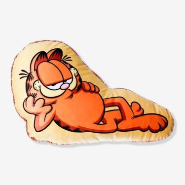 Imagem de Almofada Garfield Monday Enchimento Fibra - Laranja 38cm