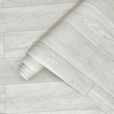 Imagem de Piso Vinilico Autocolante, Adesivo para Piso, Vinilico Autocolante 10mx61cm Proprio para Chão Quarto, Cozinha, Sala, Banheiro(P17 Imita Laminado Bege claro)