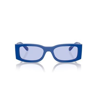 Imagem de Vogue Eyewear Óculos de sol femininos retangulares Vo5584s, Azul completo/violeta, 53 mm