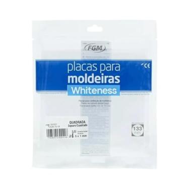 Imagem de Placa EVA para Moldeira de Clareamento Dental, Silicone Termoformado, Quadrada, 1mm, 5 Unidades, Transparente, para Plastificadora a Vácuo