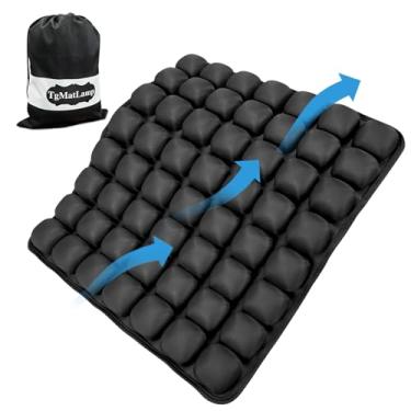 Imagem de TgMatLamp Almofadas de assento para cadeiras de escritório, almofada de assento inflável confortável para alívio da dor no cóccix, alívio da dor ciática, suporte ideal para longos períodos sentados