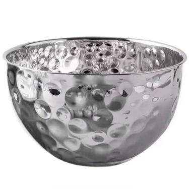 Imagem de Tigela Bowl Inox Cumbuca Saladeira Fruteira Mesa Posta Buffet Sala de Jantar Refeiçao Cozinha Versatil Multiuso