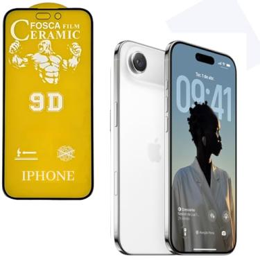 Imagem de Película Cerâmica Fosca 9D IPHONE X / 11/12 / 13/14 / 15 / 16e 17 AIR PRO MAX Proteção Total e Anti-Riscos (17 AIR)