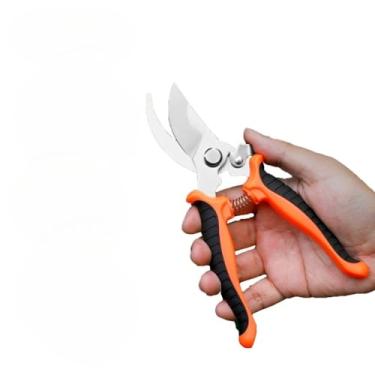 Imagem de Tesoura Jardinagem, Tesoura Poda Super Afiada Jardinagem Profissional Tesoura de Poda(cor laranja)