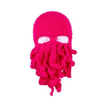 Imagem de Chapéu de Polvo de Algodão para Inverno - Balaclava de Tentáculo de Lu