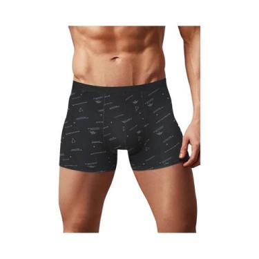 Imagem de Calções de Banho Masculinos Plus Size Estampados - Confortáveis para P