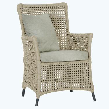 Imagem de Poltrona Igapó Alumínio Micro Pintura Preta Corda Náutica E3 Rami