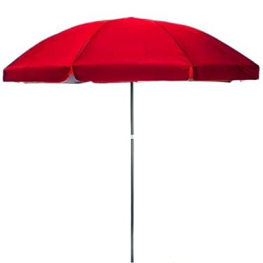 Imagem de Guarda Sol Gigante 2,40m Praia Piscina Respirável Verão (Vermelho)