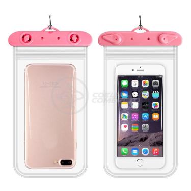 Imagem de Capa Bolsa A Prova Dágua Impermeável Universal Para Rosa