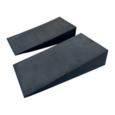 Imagem de Vaveren Conjunto de 2 Blocos de Cunha para, Prancha Inclinada Multifuncional para Alongamento de Pernas e Agachamentos, Ideal para Prática de Equilíbrio