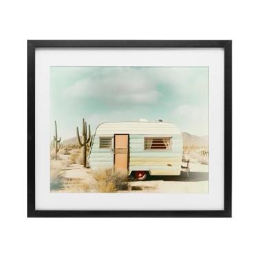 Imagem de Stupell Industries Impressão emoldurada branca vintage Desert Trip sob vidro, design por Decent Exposures, 13 x 16