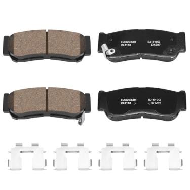Imagem de HECHENQICHE Pastilhas de freio a disco de cerâmica traseiras para Hyundai Santa Fe 2007-2009
