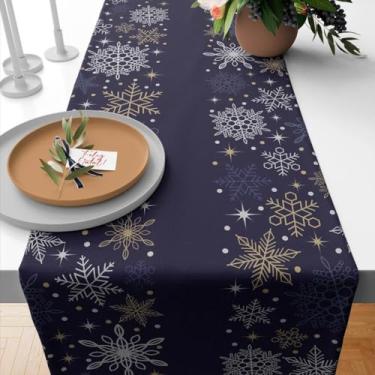 Imagem de Caminho de Mesa Natal, Caminho de Mesa Trilho Toalha Natal 4 Ou 6 Lugares, 1,35x0,40, Retrô(TME-16520)