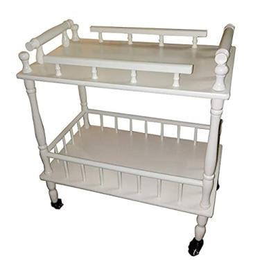Imagem de YWangQiang Carrinho de armazenamento de cozinha de 2 camadas para servir carrinho de vinho para cozinha carrinho de banheiro bandejas removíveis portátil utilitário armazenamento chá café bebida