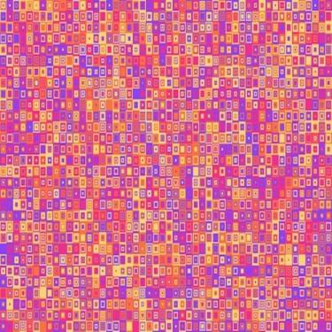 Imagem de Quadro Decorativo Geométrico Colorido Minimalista para Sala e Escritório 50x50cm