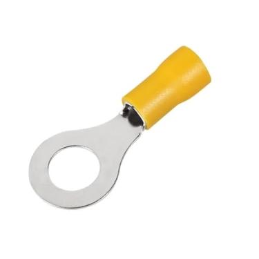 Imagem de 100/50/10 peças amarelo RV5.5 M4-M8 anel crimpagem terminal isolado conector de fio elétrico 12-10AWG (RV5.5-8,50pcs)