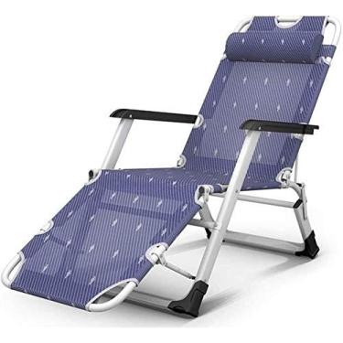 Imagem de Espreguiçadeira cadeiras de jardim cadeira dobrável espreguiçadeira dobrável cadeira de descanso para almoço cadeira de praia cadeira de soneca escritório lazer individual cadeira de deck ângulo