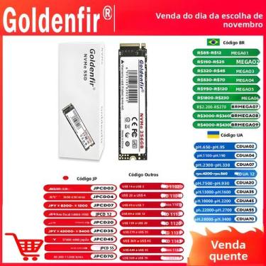 Imagem de SSD M2 NVMe Goldenfir PCIe De 256GB, 128GB, 120GB, 512GB, 1TB, Disco R
