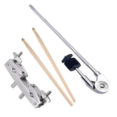 Imagem de oshhni Braçadeiras de extensão para bateria, suporte de montagem para braço de prato, acessório para bateria de percussão musical.