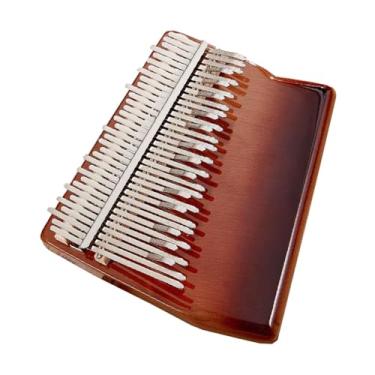 Imagem de Piano de polegar Kalimba para iniciantes 34 teclas Kalimbas teclado instrumentos musicais com acessórios (cor: 01)