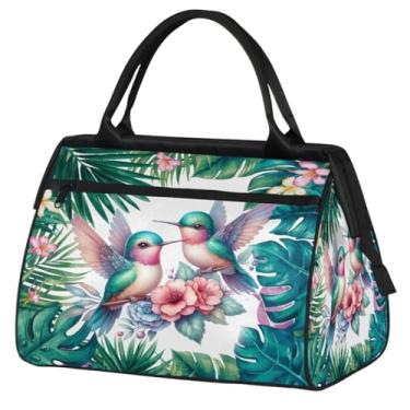 Imagem de Bolsa pequena para o fim de semana para mulheres, homens, praia, palavra, litoral, dobrável, bolsa de viagem, Cor: 12, 15.2*8.3*11.6 inch, Moderno